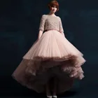 Женская длинная юбка, ассиметричная юбка, Тюлевая юбка персикового цвета, шикарная юбка для официальной вечеринки, 2019