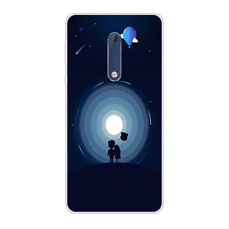 5.2 inch Case For Nokia 5 TPU Cover Nokia5 Silicone Phone Cases nokia5 Disorganized Back for Five Shells Bag | Мобильные телефоны и