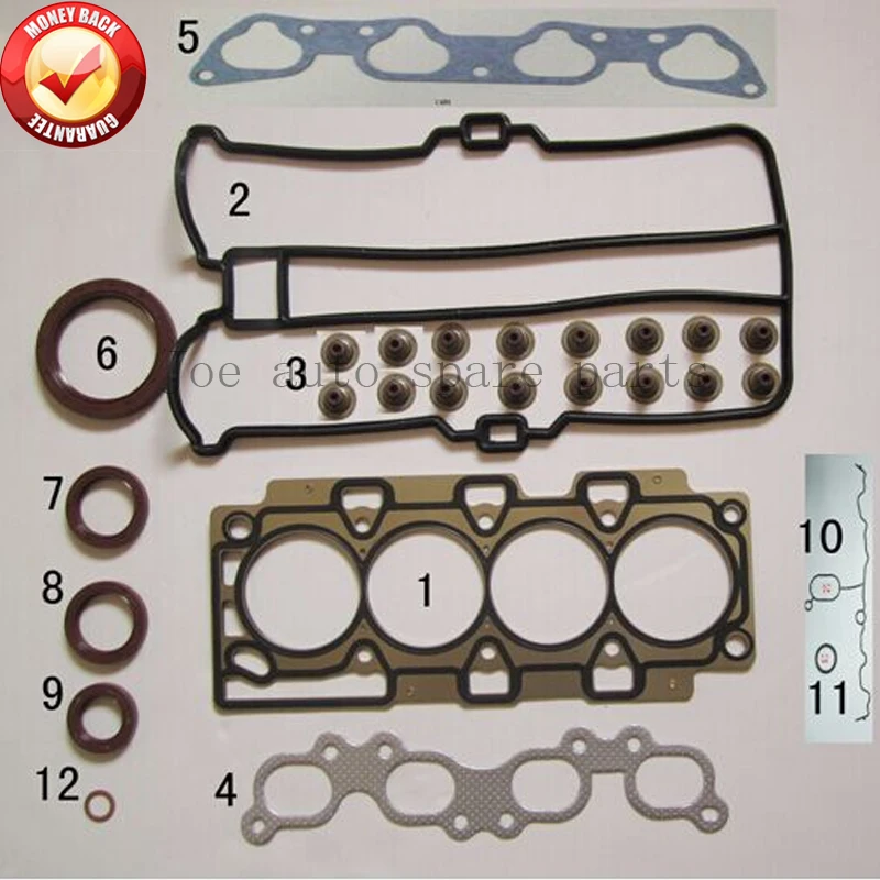 Полный комплект прокладок двигателя S4PH для Proton Gen-2/Waja/Satria Neo/Persona 2004 л 1598cc 2009- |