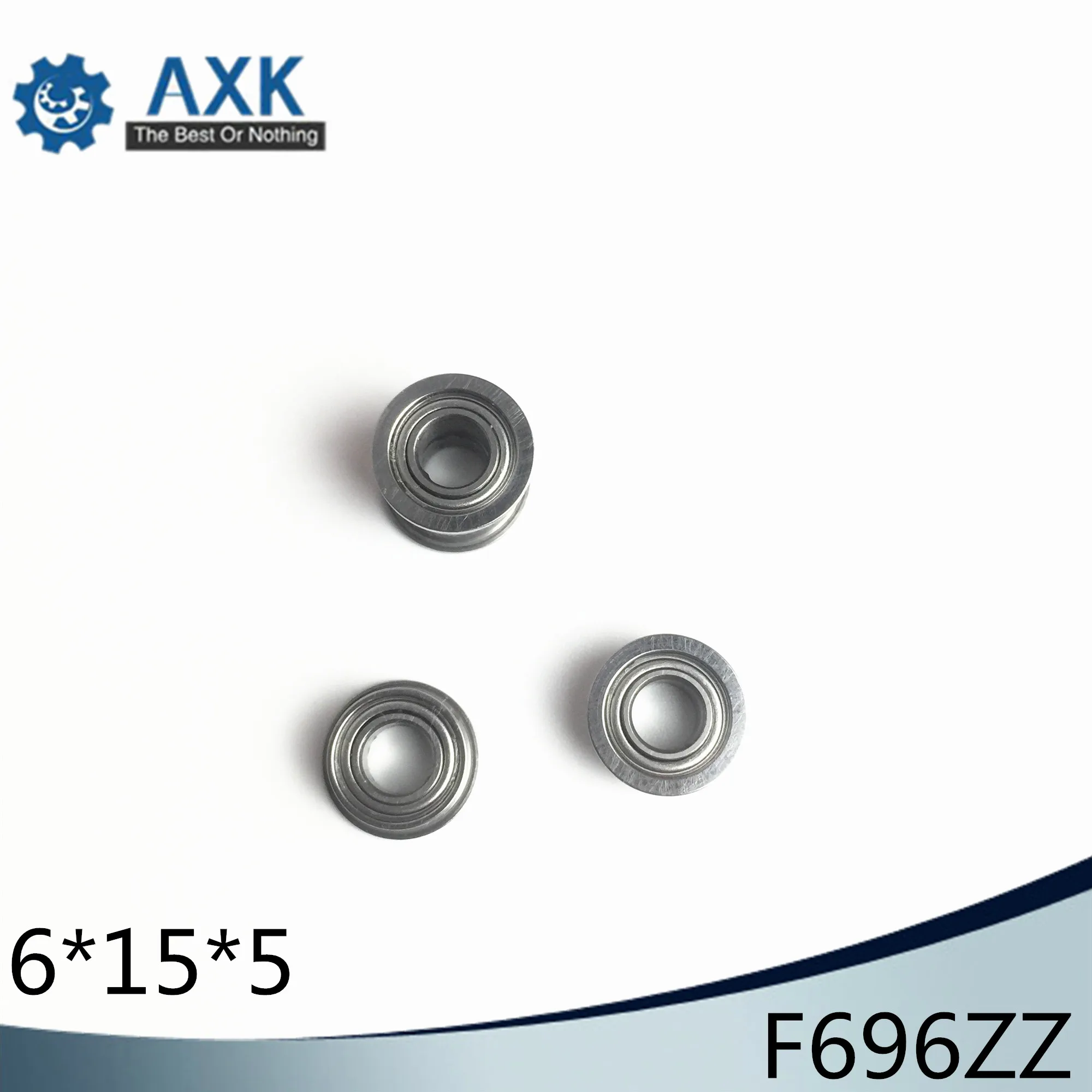 F696ZZ Фланцевая втулка подшипника 6x15x5 мм ABEC 1 ( 10 шт.) фланцевые F696 Z ZZ шариковые