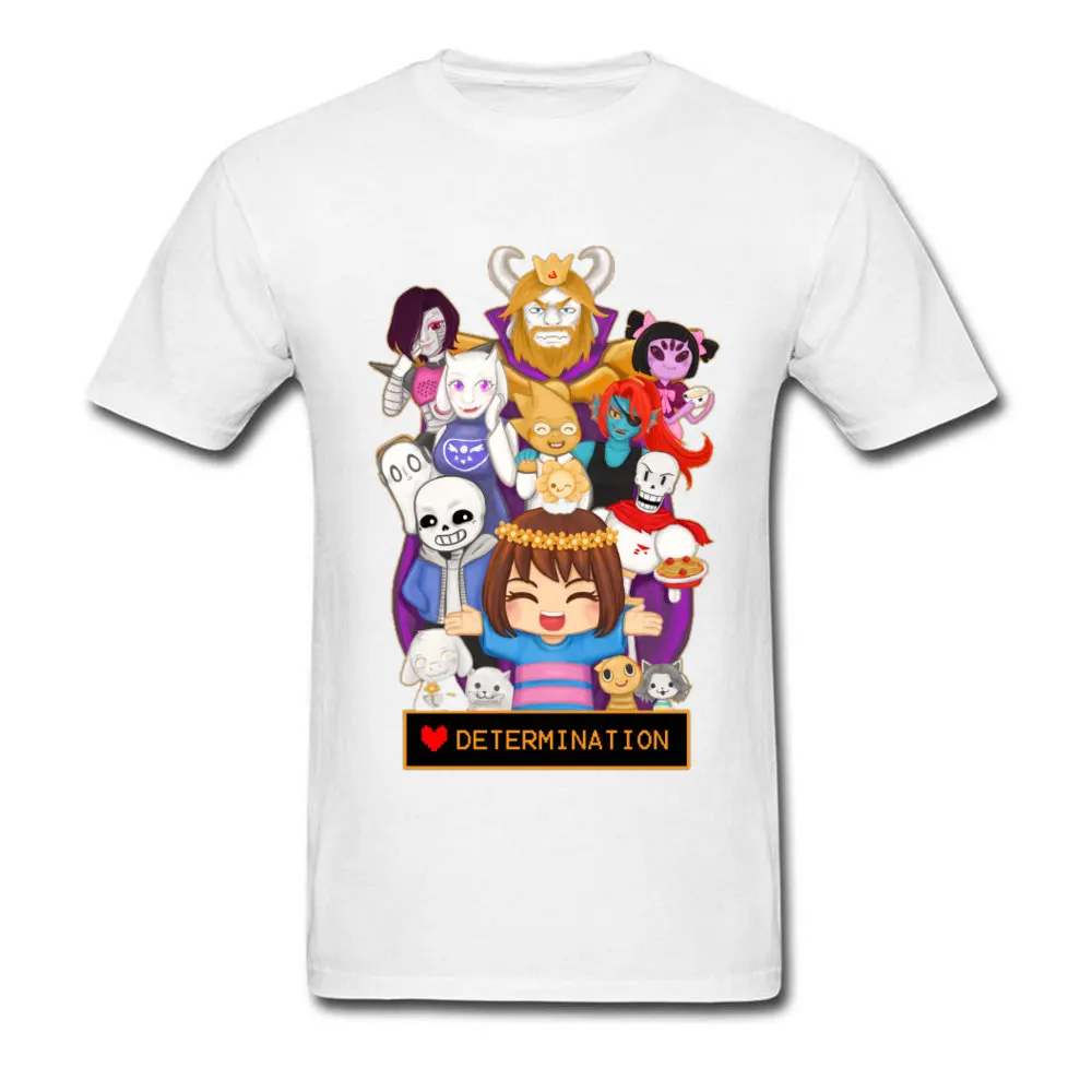 Fight Undertale футболка для мужчин с ума топы цветочным принтом пиксель Череп РПГ игра