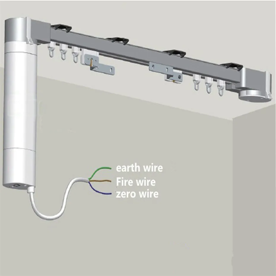 Dooya Super Silent система рельсов для штор DT52E 75 Вт + 3 5 м или менее трек DC2760 RF433 пульт