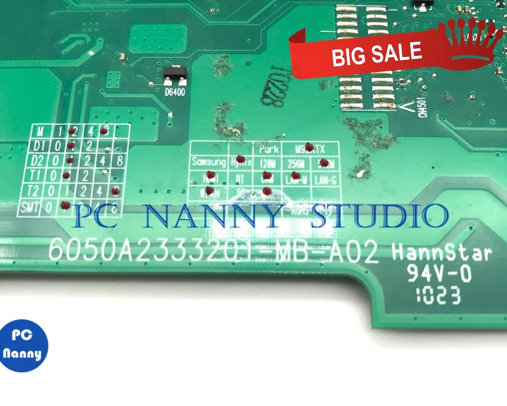 PCNANNY V000218050 для ноутбука Toshiba Satellite L650D материнская плата DDR3 с ЦП протестирована