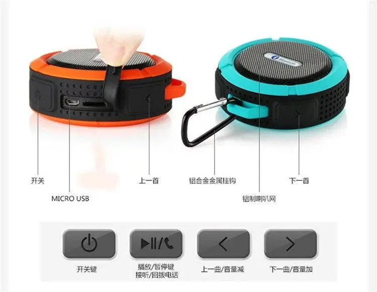 Портативная уличная Водонепроницаемая Колонка Bluetooth 3 0 беспроводные мини