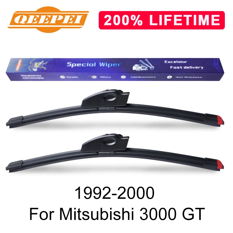 QEEPEI Replace Wiper Blade For Mitsubishi 3000 GT 1992-2000 Silicone Rubber Windshield Windscreen Auto Car Accessories | Автомобили и