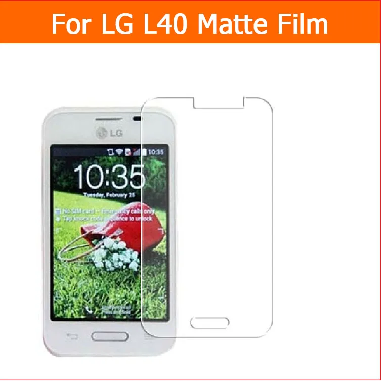 5 шт. высокое качество одиночная карта для LG L40 3 &quotАнтибликовая матовая защитная