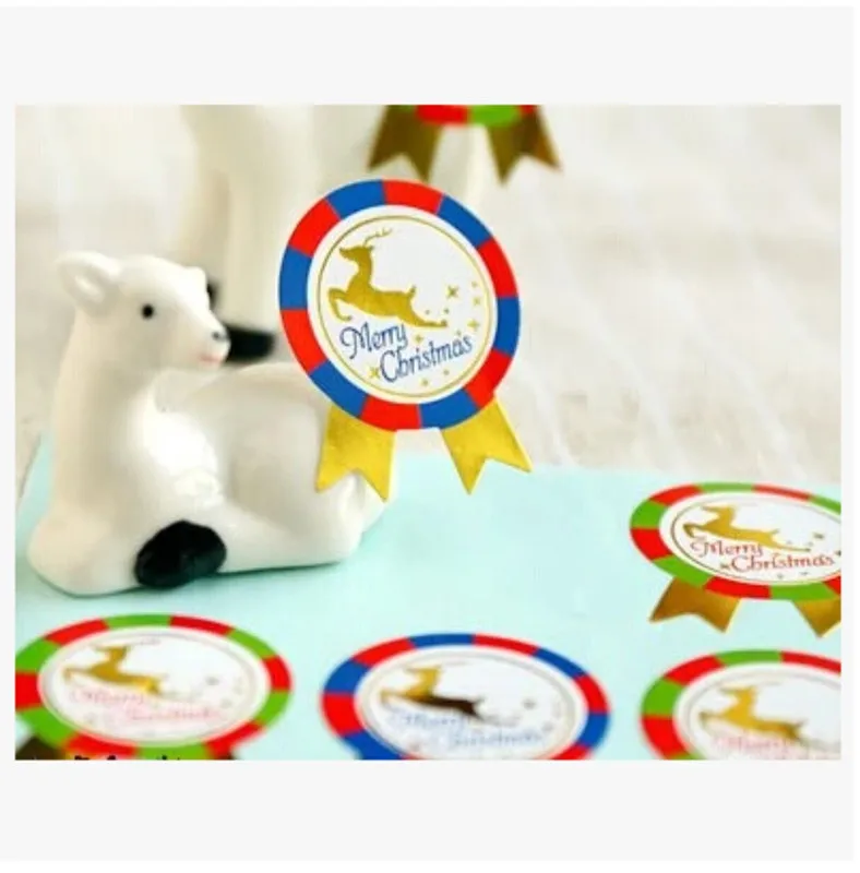 80 шт. бронзирующие рождественские наклейки в форме знаков|stickers for|stickers stickersstickers for