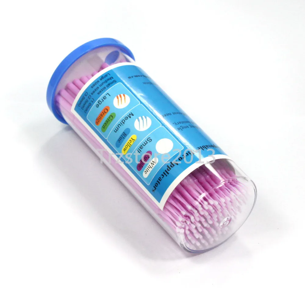 100 шт. одноразовые аппликаторы для наращивания ресниц|lash glue|tool compartmentlash |