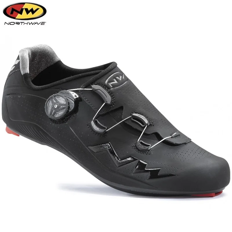 Black-Black Northwave Flash шоссейные велосипедные ботинки SPD SL Vent Carbon NW - Цвет: Black-Black