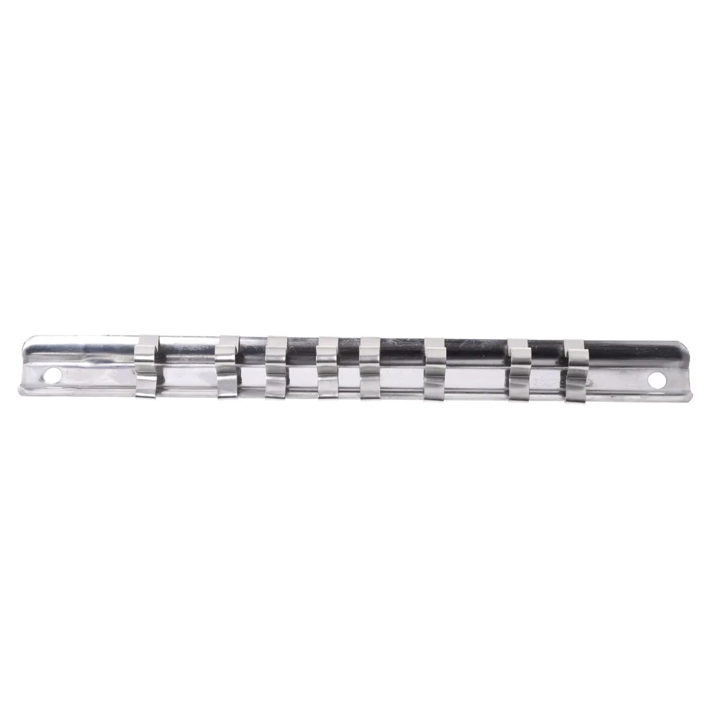 Держатель для гнезда 1/4 &quot3/8&quot 1/2 &quotс 8 зажимами на рельсах органайзер хранения