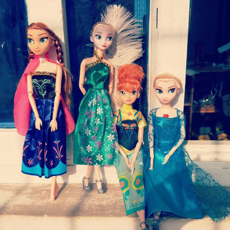 Disney Аутентичные Эльза Анна Принцесса плюшевые куклы игрушки замороженный снег