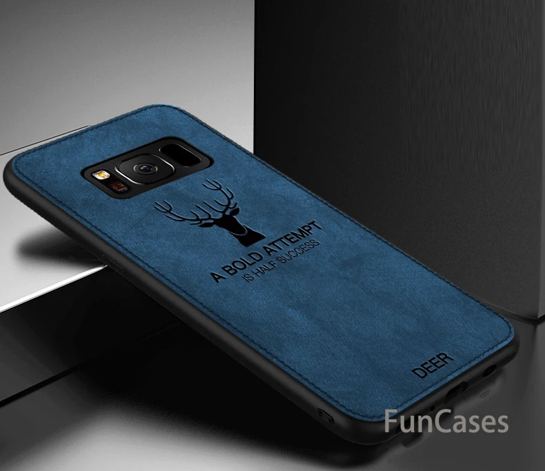 Для samsung Note 8 Galaxy 9 чехол мода Лось Олень Ткань текстуры кремния ТПУ ультра тонкий