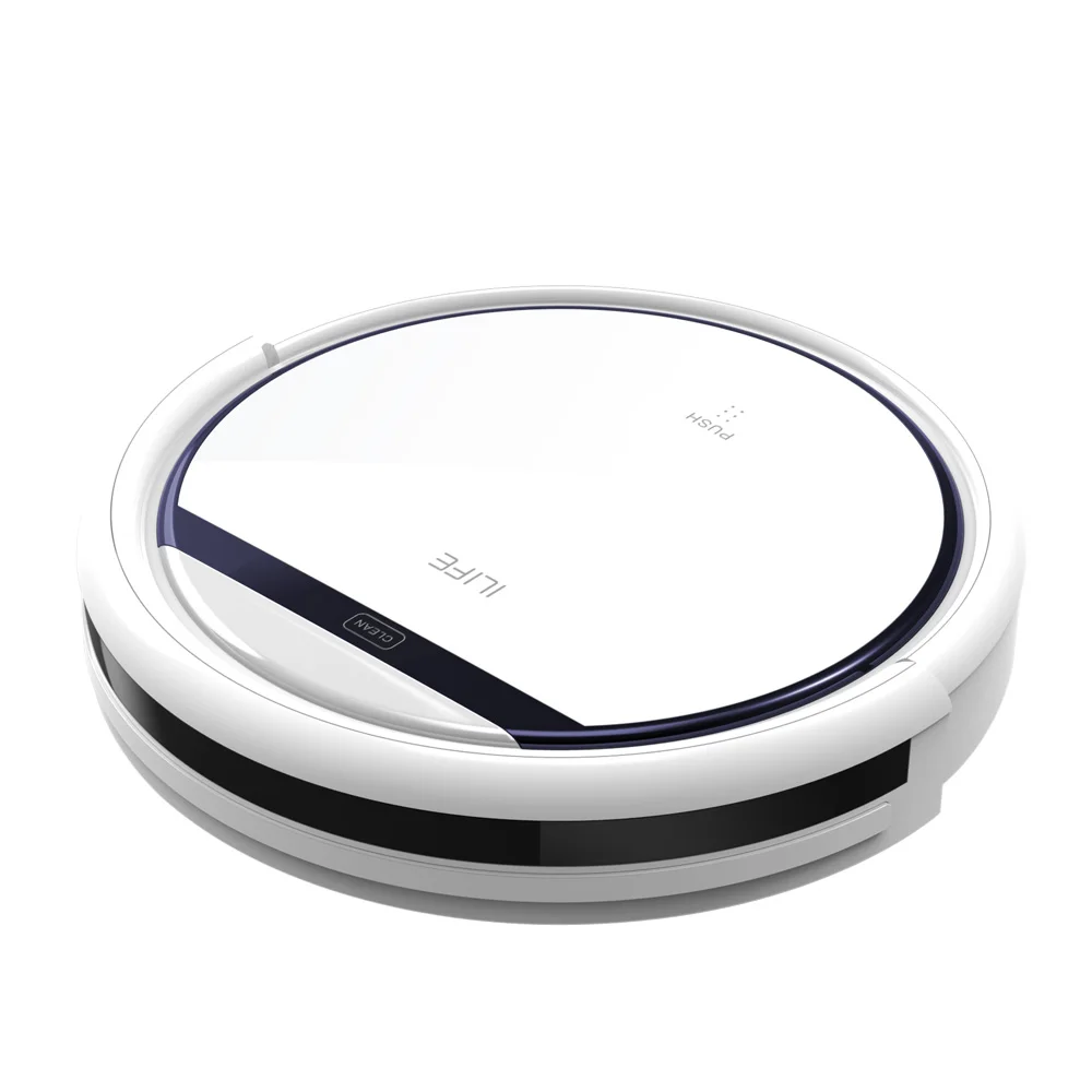 ILIFE V3S Pro Робот Пылесос, 600 Pa уровень всасывания,мощная уборка для пэт волос,анти-столкновения, автоматически возвращаться в док-стануию для зарядки,три режима для чистки.предустановка план очистки
