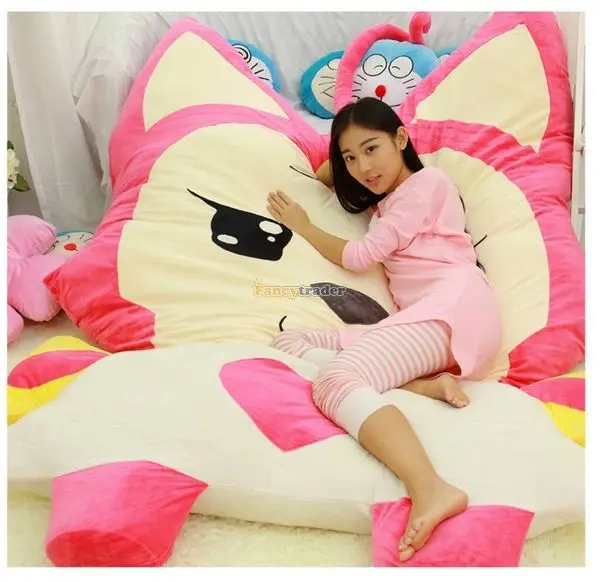 

Fancytrader 230 см X 165 см X 35 см милая мягкая огромная плюшевая двойная подставка в виде лисы, бесплатная доставка FT50678