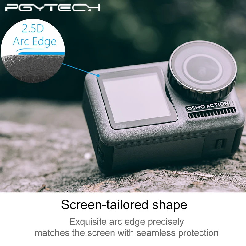 Защитная пленка для экшн камеры PGYTECH Osmo закаленное стекло HD устойчивое к