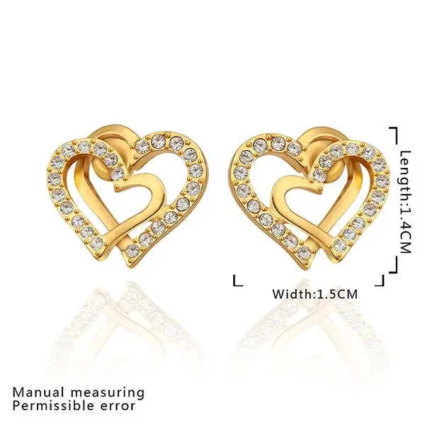 Серьги из серебра 925 пробы с покрытием розового золота LKN18KRGPE838/9