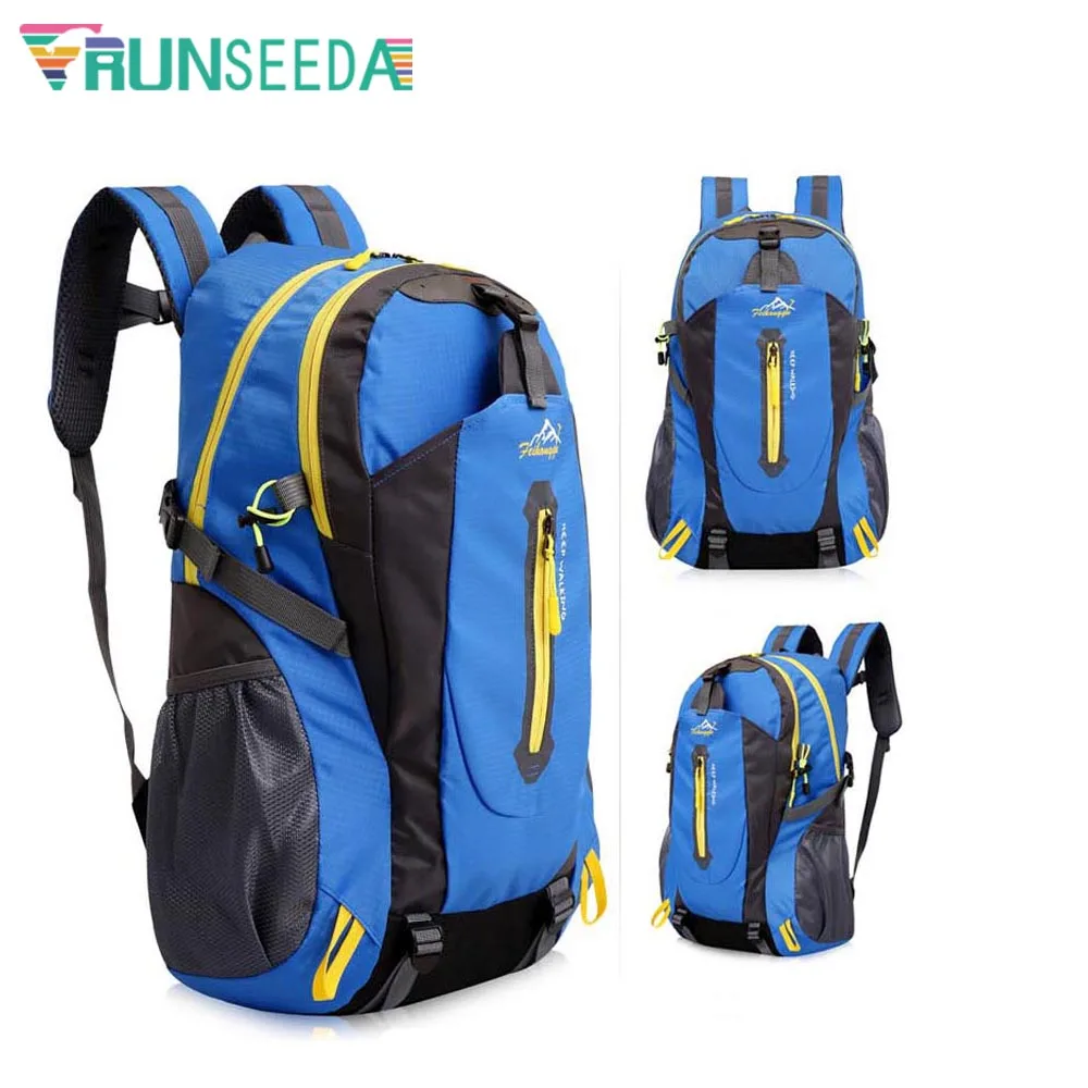 

Runseeda 40L Waterproof Outdoor Travelling Backpack Women Men Climbing Backpacks Bag For Camping Hiking Trekking Sports Knapsack