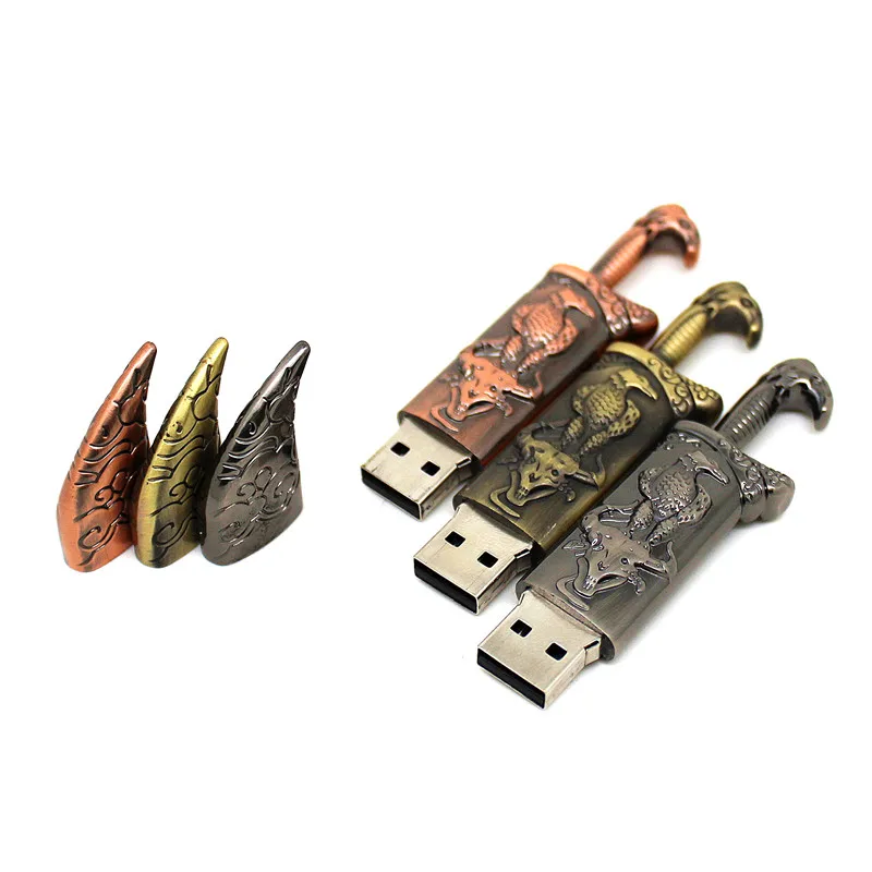 Металлический нож модель флеш-диск USB 2 0 4 Гб карта памяти Broadsword Флешка 8 ГБ 16 32 64