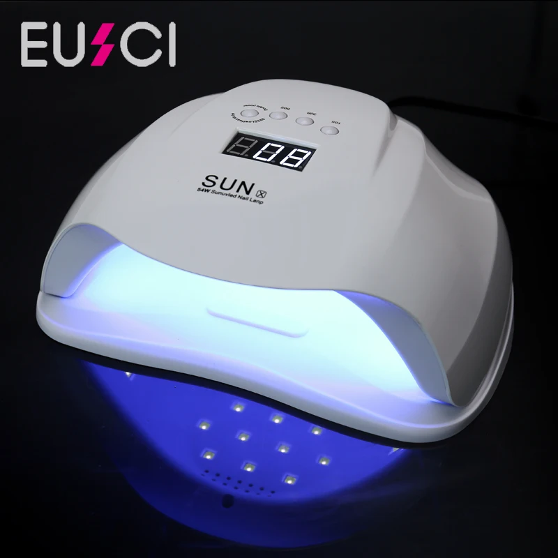 Eusci солнце X 54 Вт Сушилка для ногтей УФ светодиодный лампы всех гели с