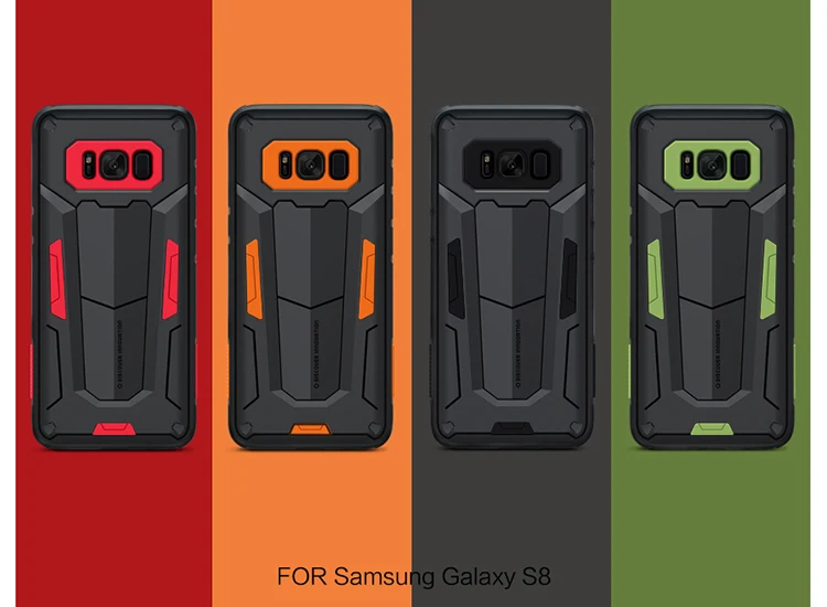 NILLKIN Противоударный Броня Чехол Для Samsung Galaxy S8 Плюс Крышка 2 Прочный Щит Задняя