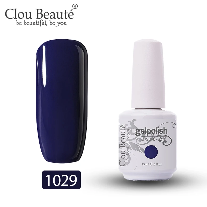 Clou Beaute УФ-гель для ногтей база Fundation для ногтей верхнее покрытие Гель-лак полуперманентные эмалы гель замочить от краски для ногтей - Цвет: 1029