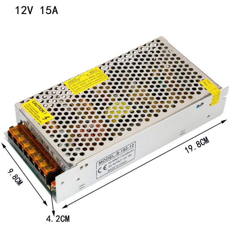 Трансформатор освещения DC12V 1A 2A 3A 5A 8A 10A 12A 15A 20A 30A 40A 50A светодио дный драйвер 100 265 В