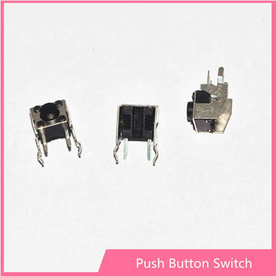 100 шт. 6*6 мм 2 контактный горизонтальный тактовый переключатель 6x6x4 3 6x6x5 6x7 6x6x8 микро