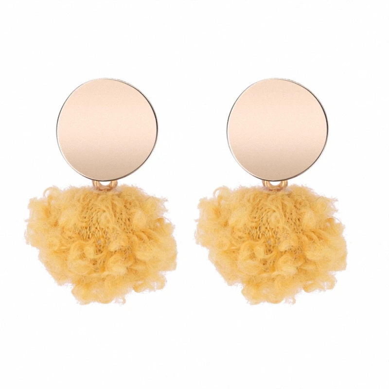 TONGKWOK Bohemia Exaggeration Dangle Earrings For Women Silk Thread Tassel Metal Long Chandelier #134081 | Украшения и аксессуары
