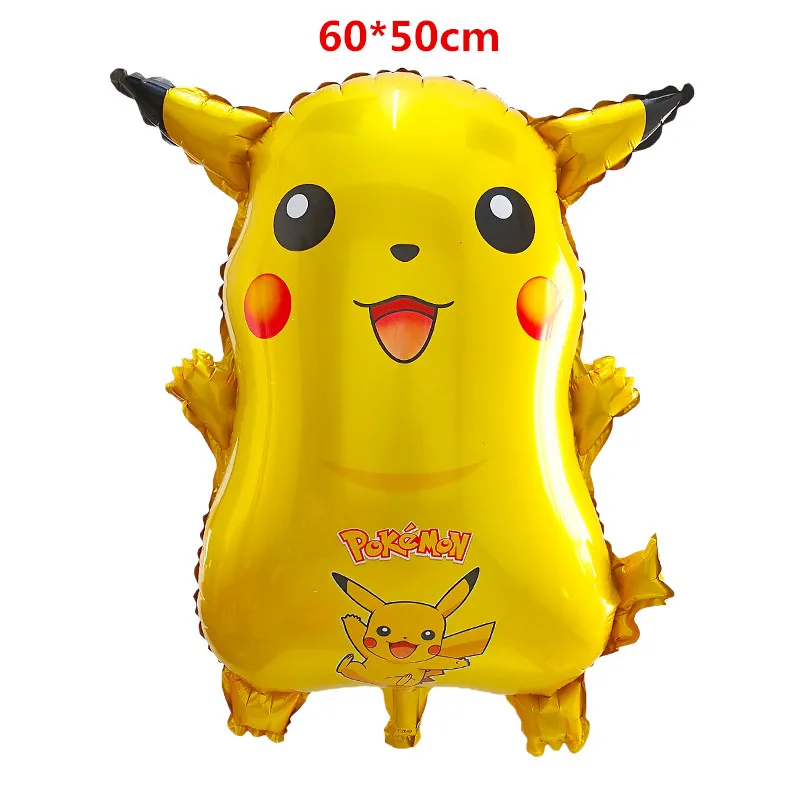 5 шт. воздушные шары из фольги с рисунком Пикачу Pokemon Go, детские надувные игрушки, гелиевые шары на день рождения, Детские вечерние украшения - Цвет: Золотой