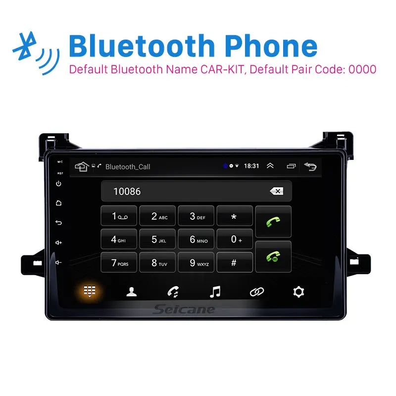 Seicane 9 дюймов 2din Android 8,1 HD сенсорный экран автомобиля радио gps для Toyota Prius Поддержка wifi Bluetooth DVR камера заднего вида