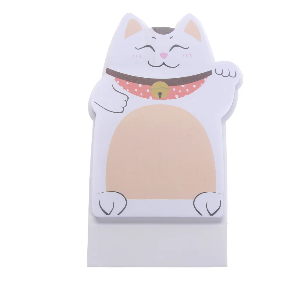 Необычные канцелярские принадлежности милый счастливый кот памятка Настольная