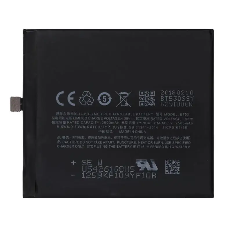 2560 мАч BT53 батарея для Meizu PRO 6 аккумуляторная батарея AKKU запасные батареи для мобильного телефона с бесплатными инструментами