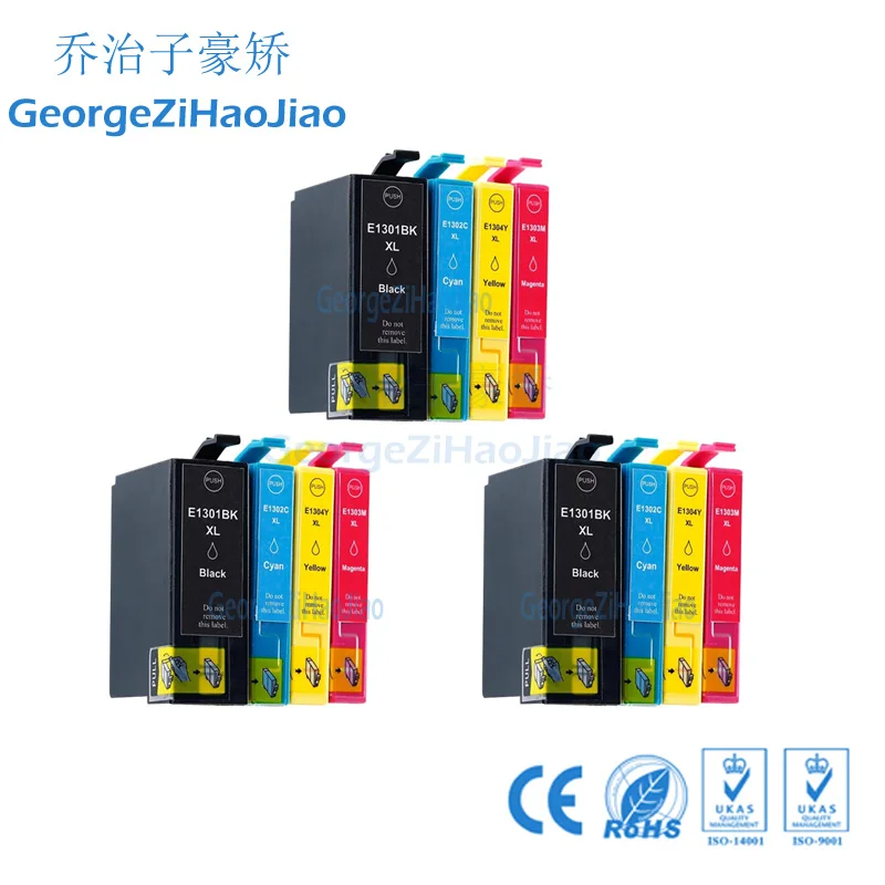 3 комплекта T1301 совместимые чернильные картриджи для Epson WorkForce WF-3520 WF-3530 WF-3540 WF-7510 545