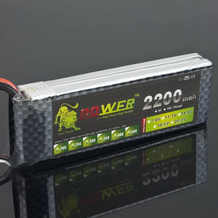 Литий полимерная батарея lipo 2S 1 шт. 7 4 В 2200 мАч 40C для вертолета автомобиля лодки
