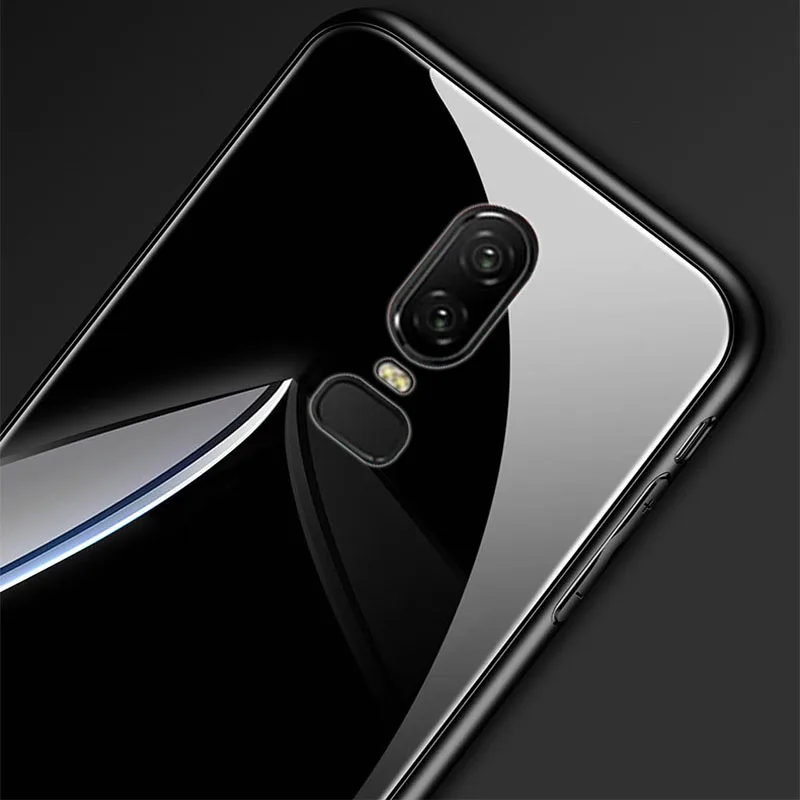 YueTuo glass mirror case for oneplus 5t 6 t 6t 7 pro one plus 7pro silicone silicon hard back coque tpu phone cover Accessories | Мобильные