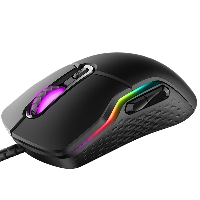 

Rapoo RGB Magic Backlight Gaming Mouse 6200 DPI 220IPS 8D IR Optical USB Wired Mice For LOL DOTA E-sport Game player PC Laptop