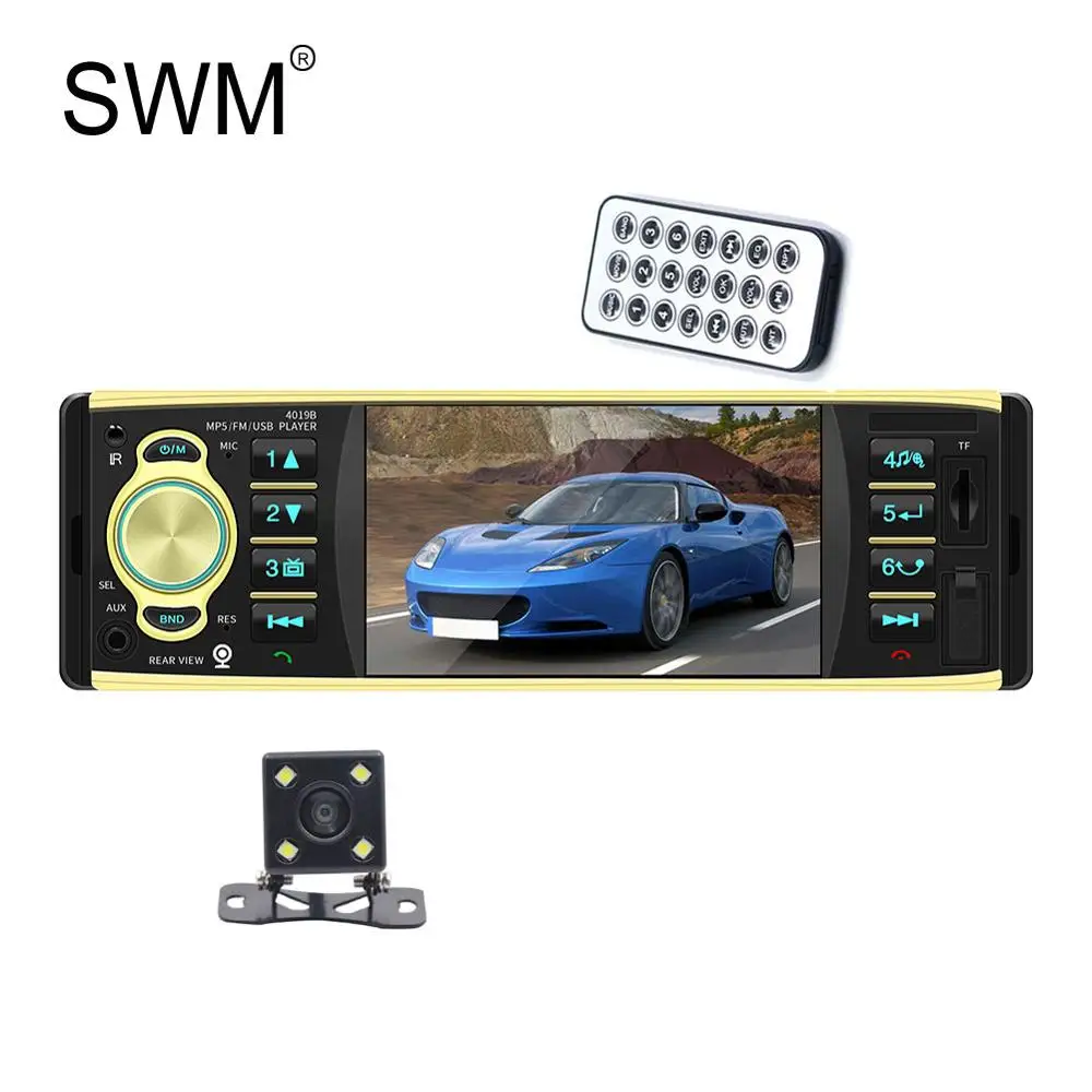 SWM 4," Автомобильная Радио обратная камера Bluetooth лента Авторадио машина радио Coche 1080P HD MP5 плеер радио Para авто стерео