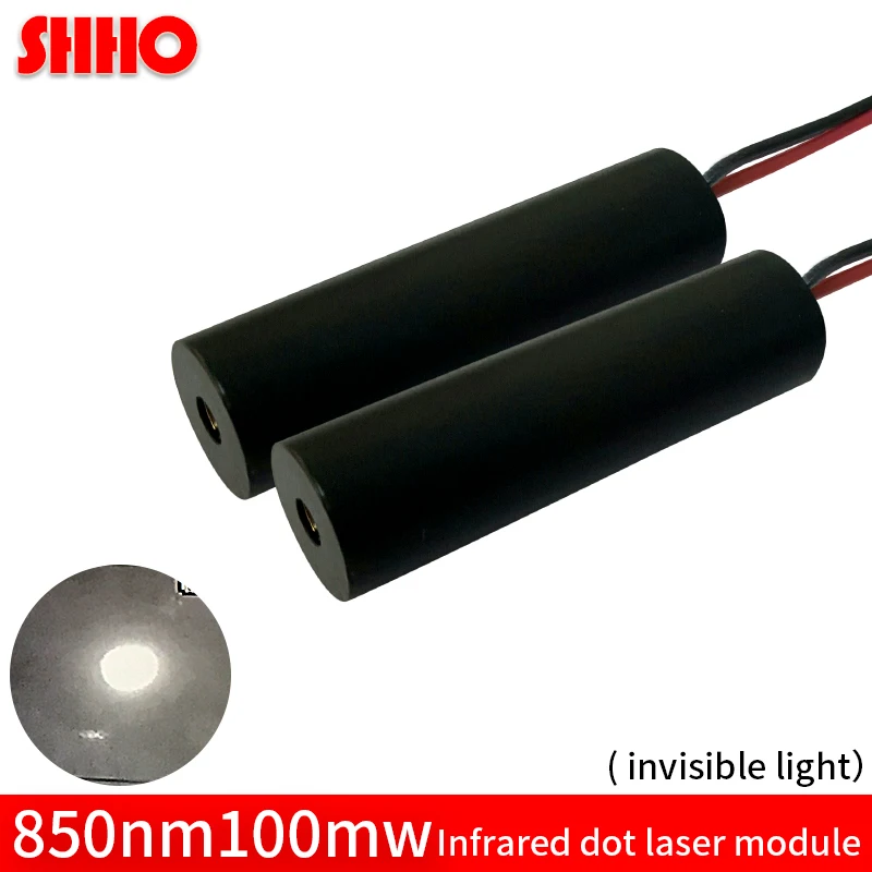 

Focus adjustable 850nm 100mw infrared dot laser module size 12*42mm invisible light IR laser locator fill-in light night vision