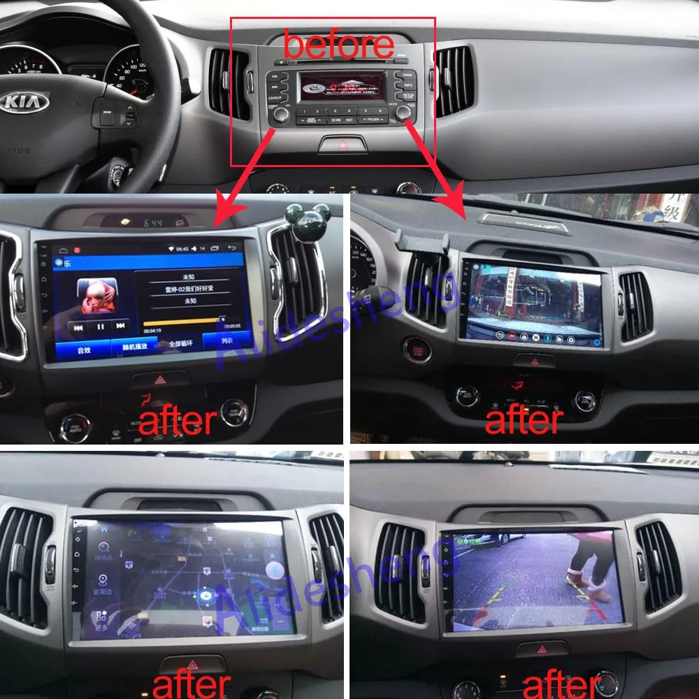 2din 2.5D HD Android 8 1 автомобильный DVD мультимедийный плеер для KIA Sportage 3 4 2010 2011 2012 2013 2014 2015