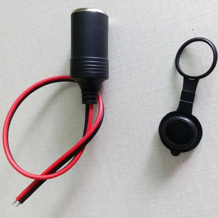 

Гнездо прикуривателя, водонепроницаемая крышка, 10 А/2468 AWG, медный шнур, кабель питания «сделай сам» для автомобильной мойки, насоса холодиль...