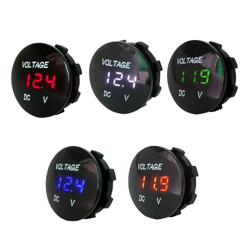 

Car Motorcycle DC5V-48V LED Panel Digital Voltage Meter Display Voltmeter Type2