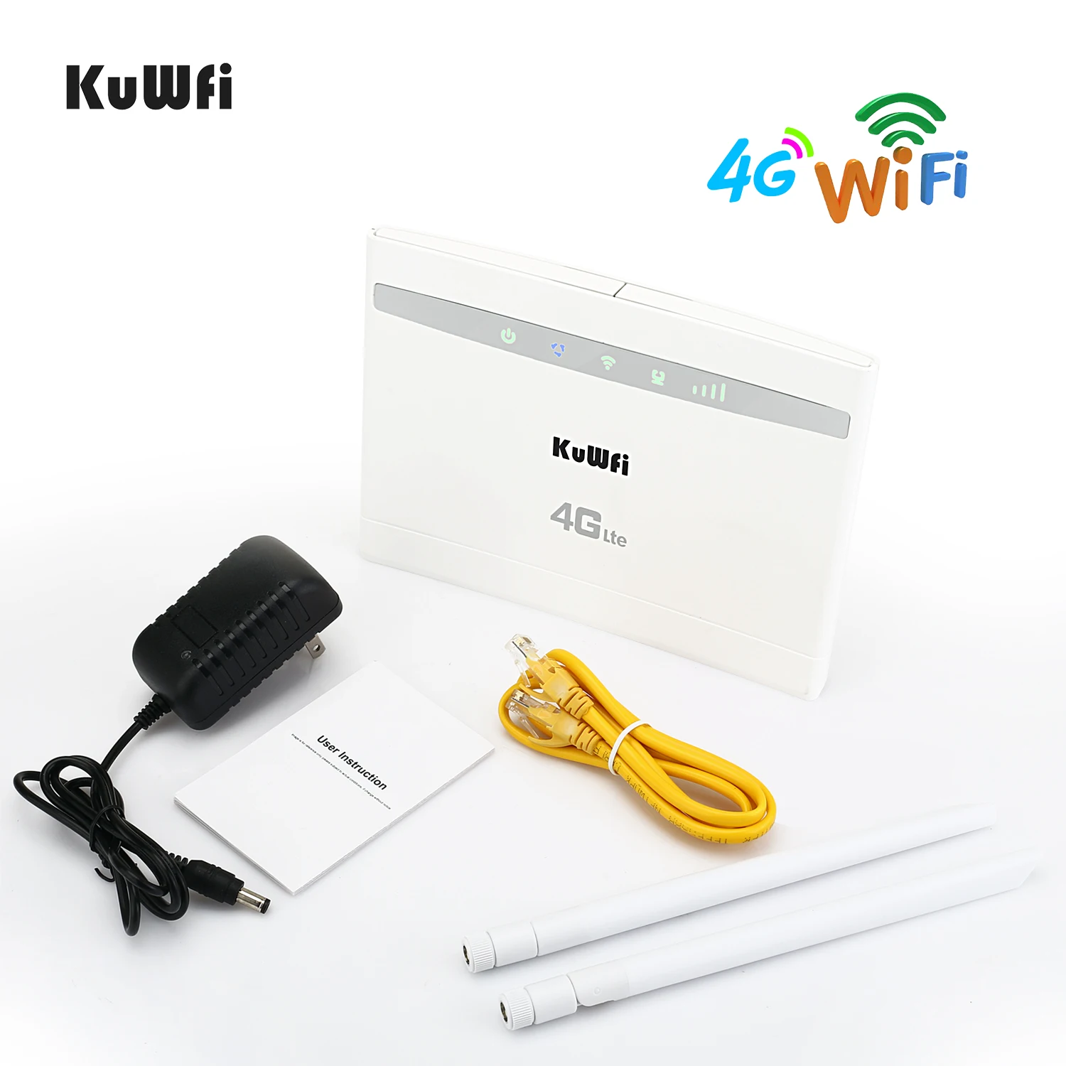 KuWfi 4G CPE Wifi маршрутизатор 3G/4G LTE модем до 32 пользователей 150 Мбит/с Cat4 беспроводной с
