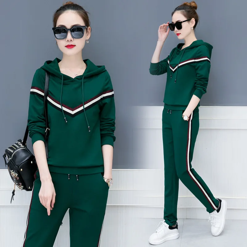 2 предмета в комплекте Для женщин спортивный костюм пуловер толстовка с