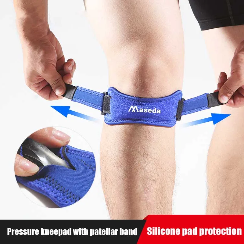 Мягкий бандаж на колено Поддержка регулируемый ремень для коленной чашечки