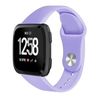 purple Мягкий Силиконовый Браслет для Fitbit Versa, сменные спортивные часы-браслет, аксессуары для ремешка, ремешок для часов для Fitbit versa lite - Цвет: purple