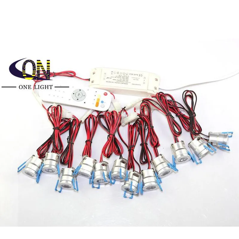 Мини-светильник светодиодный с регулируемой яркостью 12 шт. 3 Вт 2 4 ГГц | Лампы и