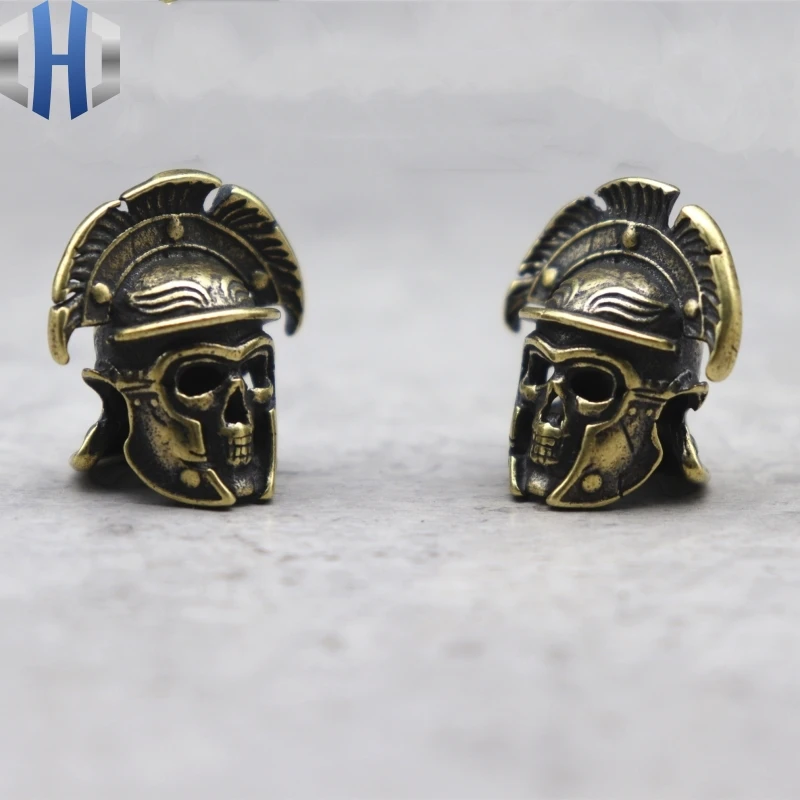 Нож бусины EDC инструмент парашютный трос Спартанский корпус Череп шлем бусы на