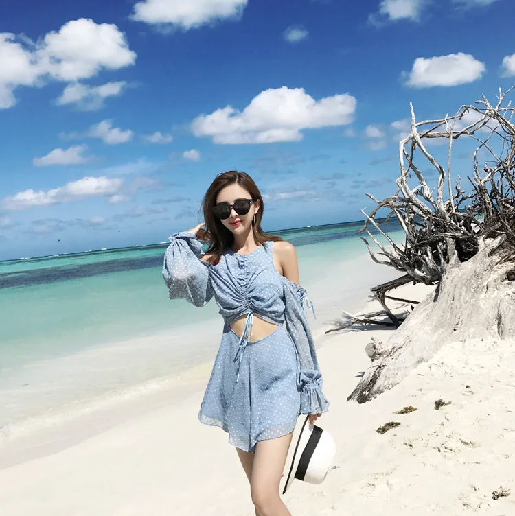 2018 Подиумные летние выходные Пляж Комбинезоны Сексуальная с открытыми плечами