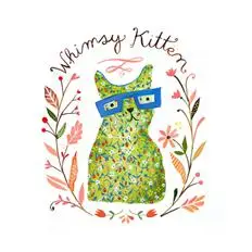 green cat Кошка коала слон окрашенная вручную ткань окрашенная хлопковая ткань ручной работы для сумки мобильного телефона DIY цифровая печать ткань для шитья 12 см - Цвет: green cat