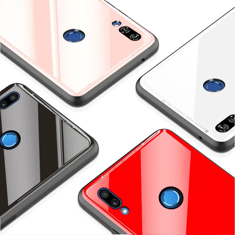 Latest style Glass Shell For Huawei Y9 2019 case 2019Y 9 Y92019 JKM-LX1 JKM-TL00 JKM-AL00 6.5&quot Phone Bag | Мобильные телефоны и